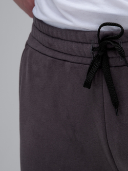 Костюм мужской спортивный на молнии (без начеса). Графит