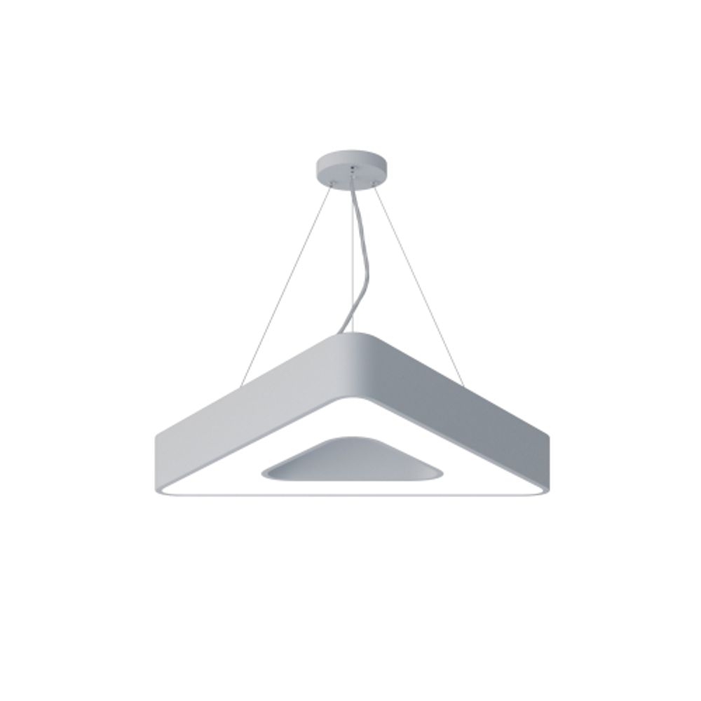 Светильник LED ЭРА Geometria SPO-153-W-40K-030 Delta 30Вт 4000К 2100Лм IP40 600*600*80 белый подвесной | Декоративные светильники Geometria