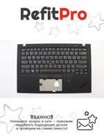 Верхняя панель с клавиатурой (топкейс) для ноутбука Lenovo X1 Carbon 6th Gen раскладка - английская, с подсветкой, черная, с отпечатком пальца (01YR647), оригинал