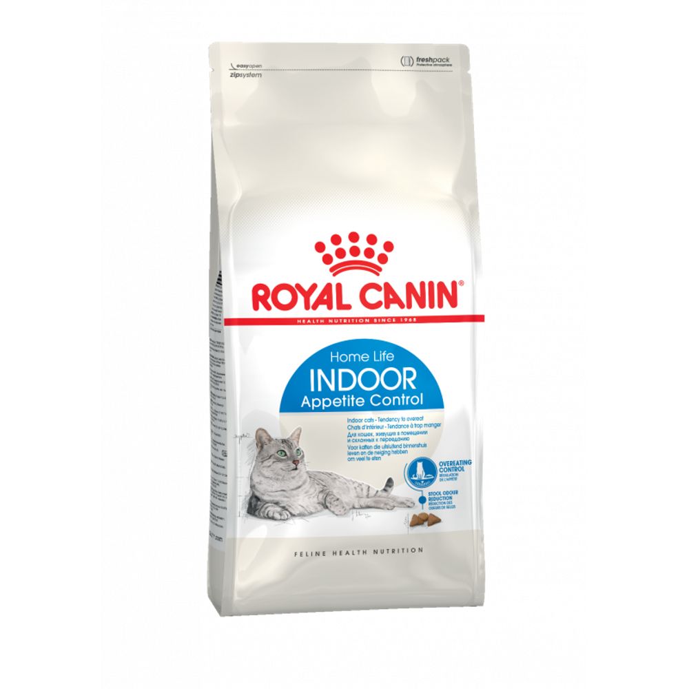 Royal Canin Home Life Indoor Appetite Control сухой корм для кошек склонных к перееданию, с птицей, 400 г