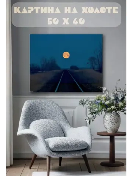 Картина на стену 40 X 50 Луна