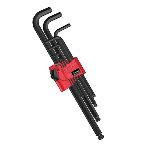 Набор Г-образных метрических ключей Wera BlackLaser 950 PKL/9 BM N 05022086001