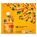 Cerebelly, Organic Baby Puree, Carrot Chickpea with Ginger, 6 Pouches, 4 oz (113 g) Each