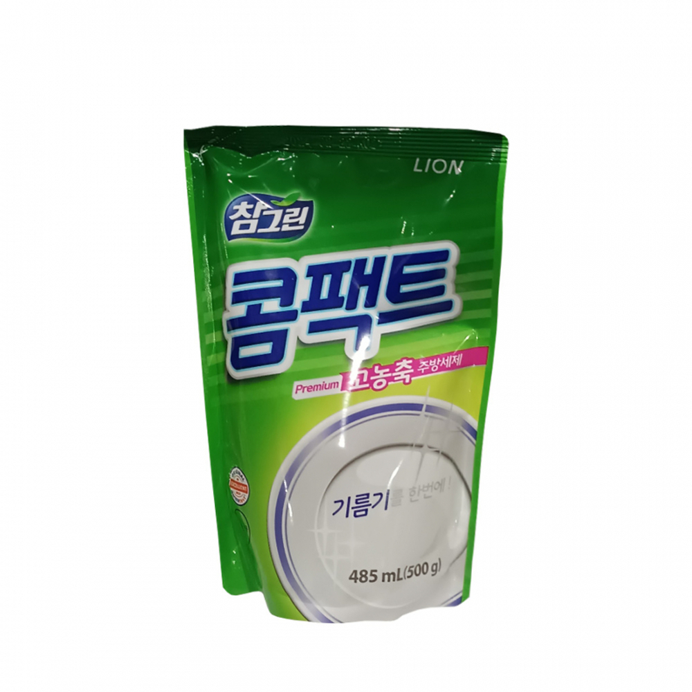 LION CHARMGREEN Refill Средство для мытья посуды, овощей и фруктов "CHARMGREEN" Зелёный чай 500г