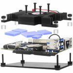 Металлический корпус для Orange Pi 4 с вентилятором