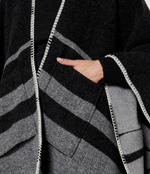 Хлопковое пончо Max Mara Leisure - серый(267360386)