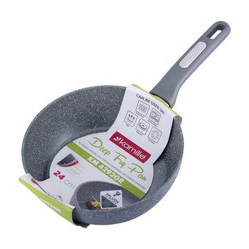 Сотейник 24 см. из литого алюминия Kamille KM-4292GR с мраморным покрытием