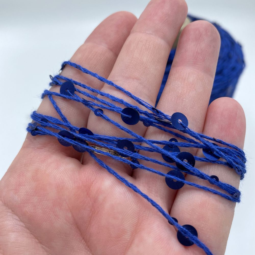 Пайетки FILATI ITALIANA 98% хлопок 2% пайетки