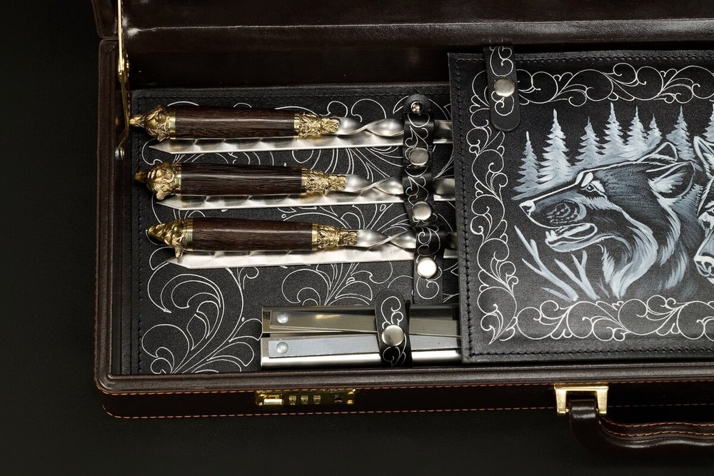 Подарочный набор для пикника в кейсе "Престиж"