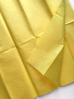 Бумага тишью 50 х 66 см (10 листов), лимонная