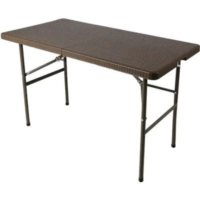 Стол складной 122*60*74см «Венеция» рисунок под ротанг