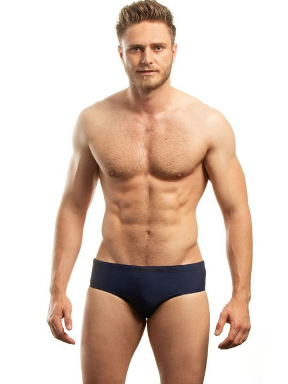 Мужские плавки со средней линией талии (Размер: 4X) (Цвет: черный)