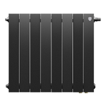 Радиатор биметаллический Royal Thermo PianoForte 500 Noir Sable 8 секций VDR (нижнее правое подключение)