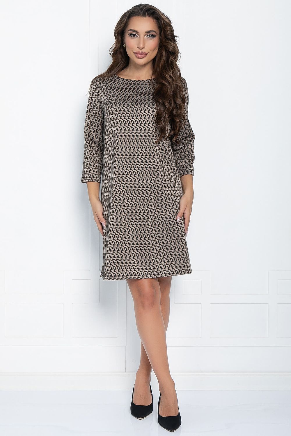 Платье Элиан (коричневое) П11019 LT Collection