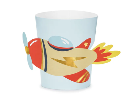 Рукава на стаканы "Самолеты" 6 шт.