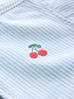 Куртка с вышивкой на молнии для девочки Next E43-353, Голубой