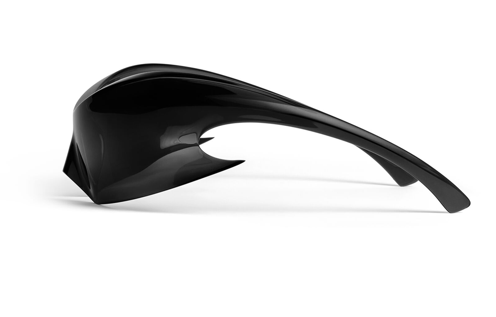 Balenciaga Irregular Shape Sunglasses Women"s Black