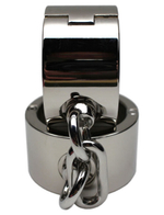 Металлические наручники тяжелые для профессионалов BDSM (736 грамм) (Цвет: серебряный)