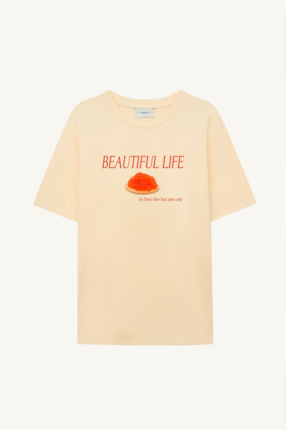 Футболка (BEAUTIFUL LIFE), сливочная