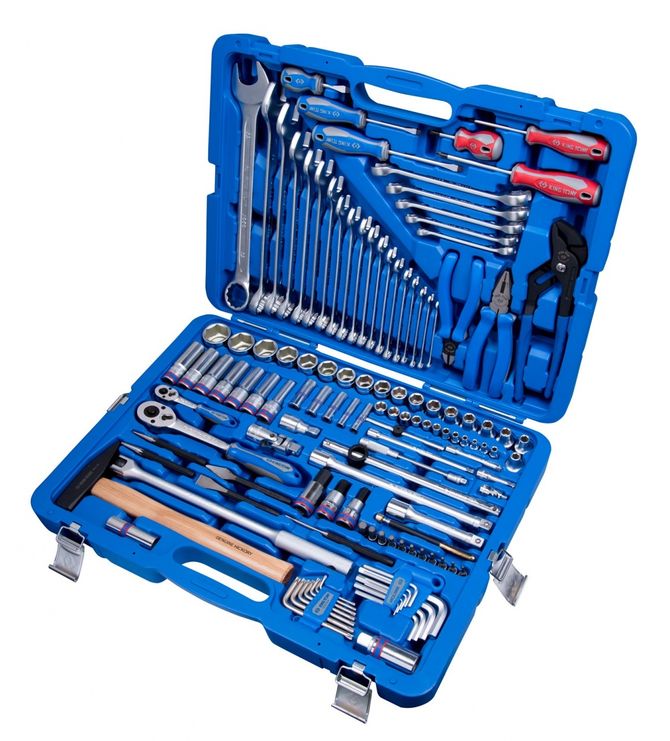 KING TONY (7528MR01) Набор инструментов универсальный, 128 предметов