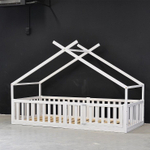 Надстройка к односпальной кровати 90х200 Афина из массива сосны, белая (2 вариант)