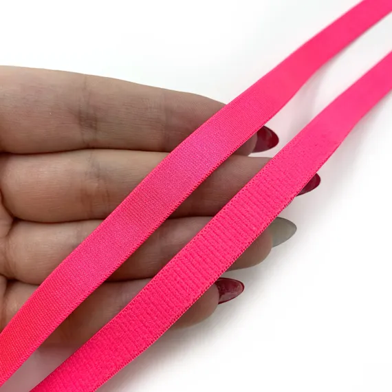 Резинка бретелечная розовый неон 10 мм, Китай