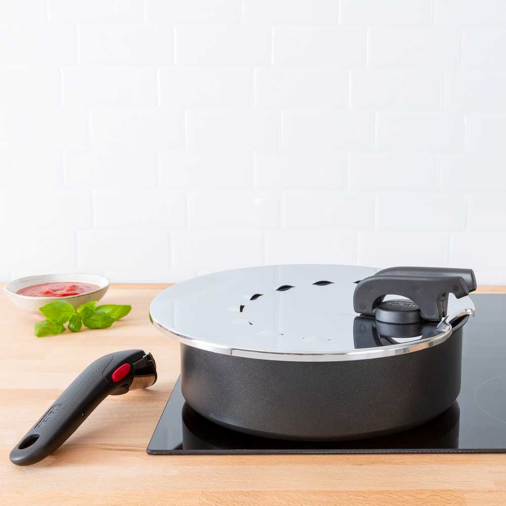 Металлическая крышка для слива Tefal Ingenio L9829853 20-28 см мультидиаметр