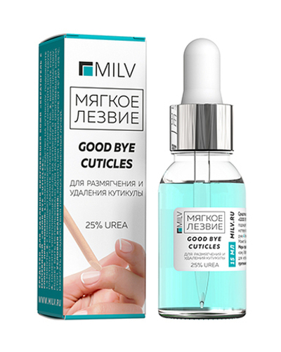 Кератогель с мочевиной для рук MILV «GOOD BYE CUTICLES» 15 мл