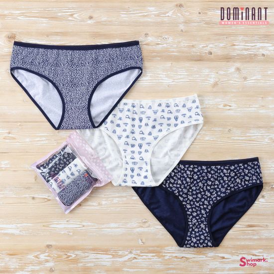 Трусики женские DOMINANT 55000-30, FULL BRIEF, 3 шт. в уп.