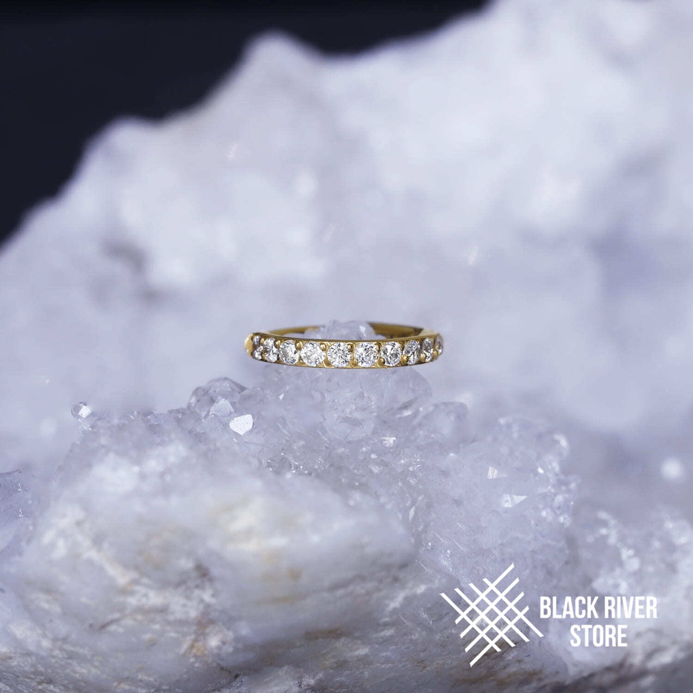 Кликер Twilight Crystal PVD Yellow 0.8мм