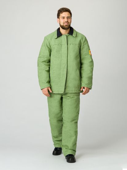 Костюм сварщика зимний брезентовый брюки (бежевый)