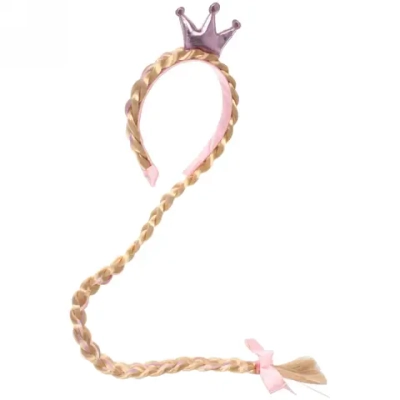 Ободок карнавальный с косичкой «Принцесса»