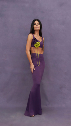 Frida Violet maxi Skirt