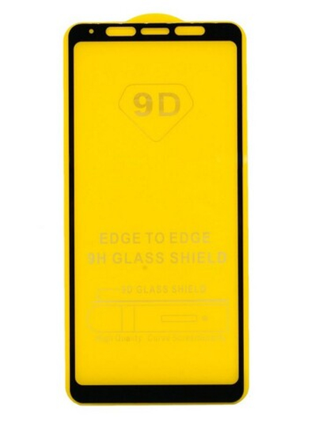 Защитное стекло Samsung A9 2018 (черный) 9D тех.упаковка