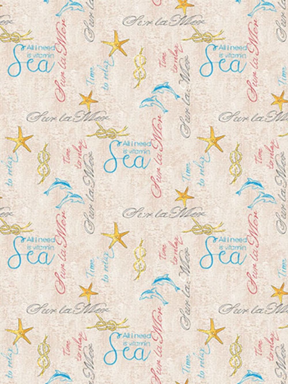 Простынь Сказка "Дельфины" 150х215 см, перкаль