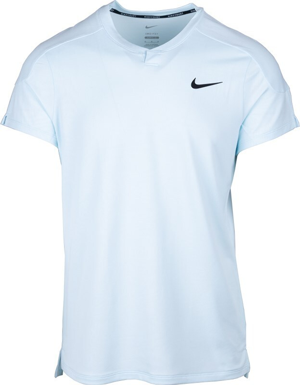 Мужская теннисная футболка Nike Court Dri-Fit Slam RG Tennis Top - небесный