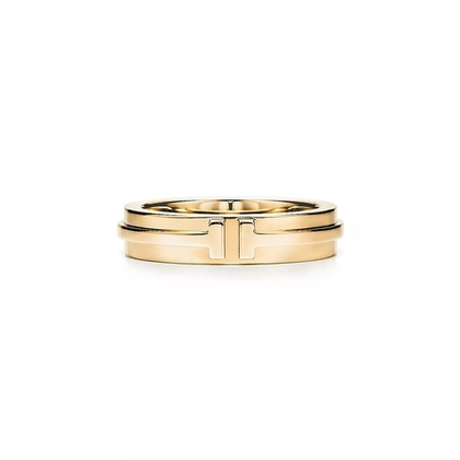 Кольцо из жёлтого золота, Tiffany💠Narrow ring T