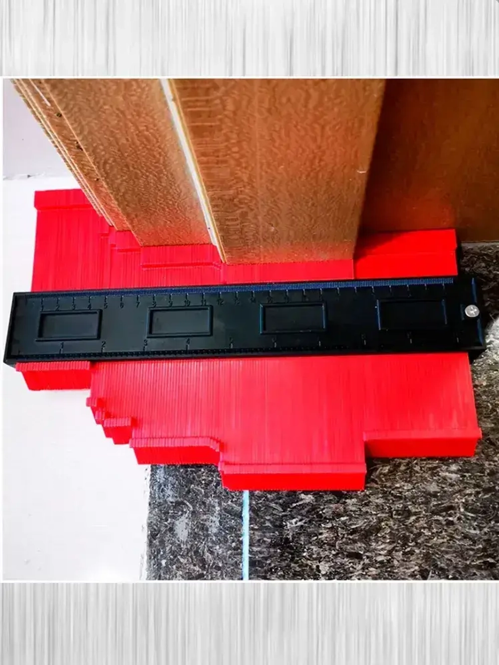 Контурный шаблон 250мм глубина замера 50мм. / Копировальный шаблон