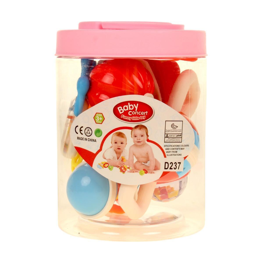 Набор погремушек 6шт, банка D237