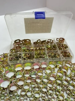 Набор пружинных самозажимных хомутов 115 штук 6мм-22мм