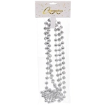 Бусы на ёлку 2,0 м «Шарик крупный» d-12 мм, Серебро