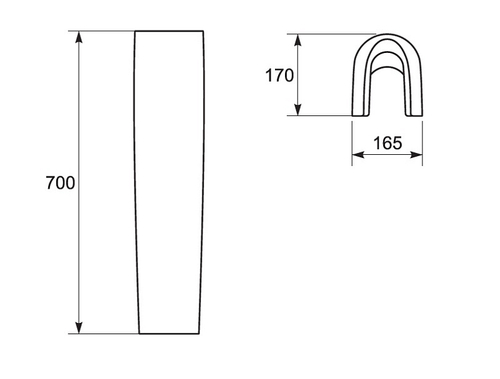 Пьедестал Cersanit STREET FUSION (Nature, Strim,CITY)