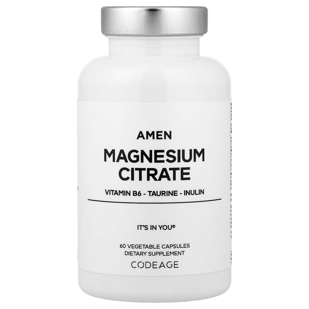Codeage, Amen, цитрат магния, 60 растительных капсул