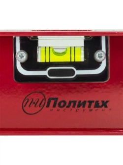 Уровень строительный красный 100 см Политех Инструмент