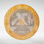 France, 20 Francs 1992 - Mont Saint Michel, VF