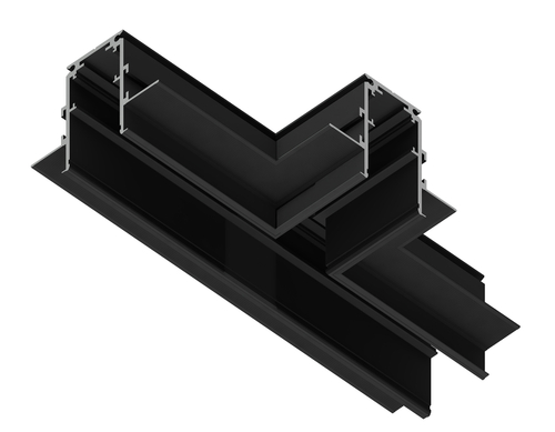 Коннектор т-образный для встраиваемого шинопровода Magnetic GL3356 BK черный 170*85*46,8