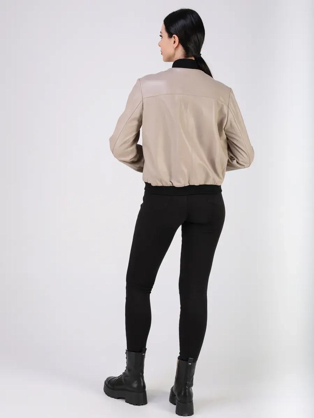 Кожаная куртка демисезонная Турция бомбер