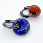 Ювелирные швензы, цвет черный металл, размер 19*3,5 мм, цена за пару