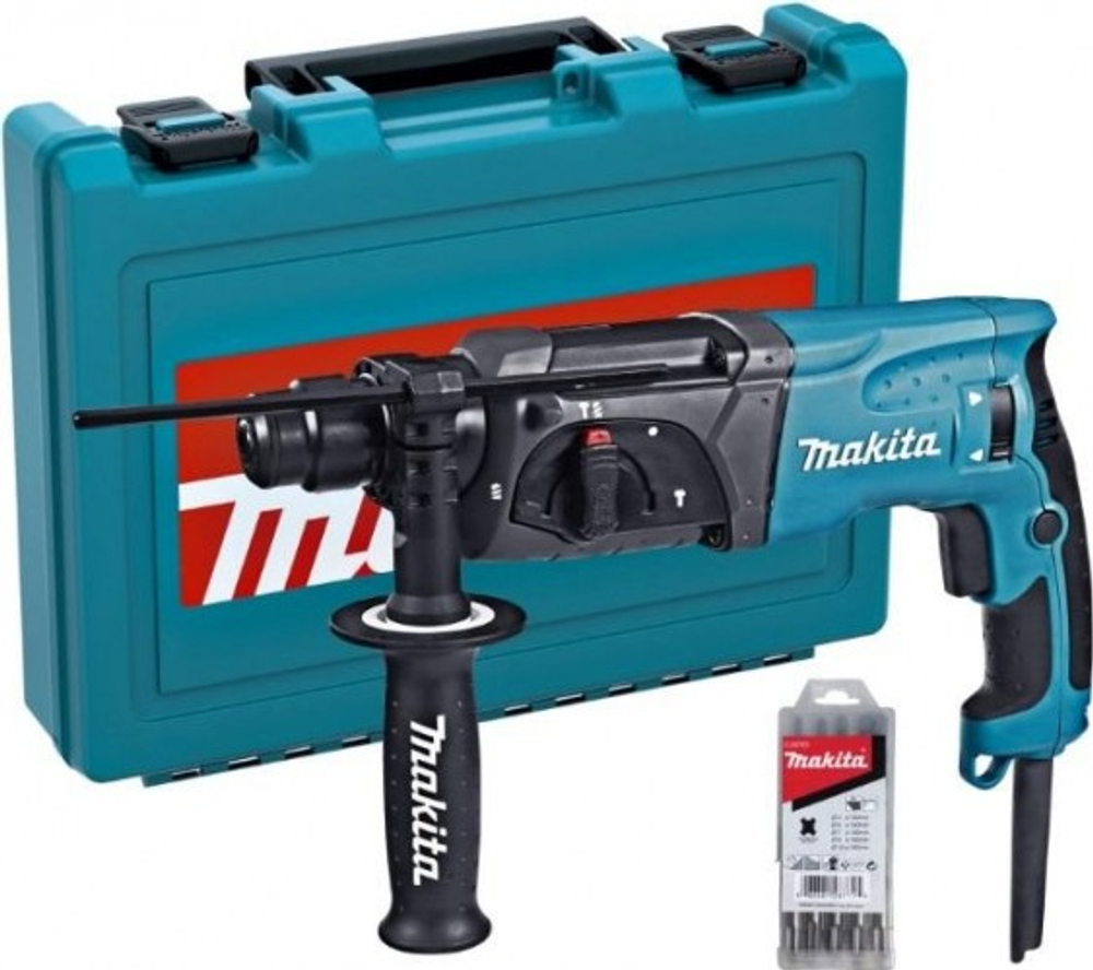 Перфоратор MAKITA HR2470X20 с набором буров