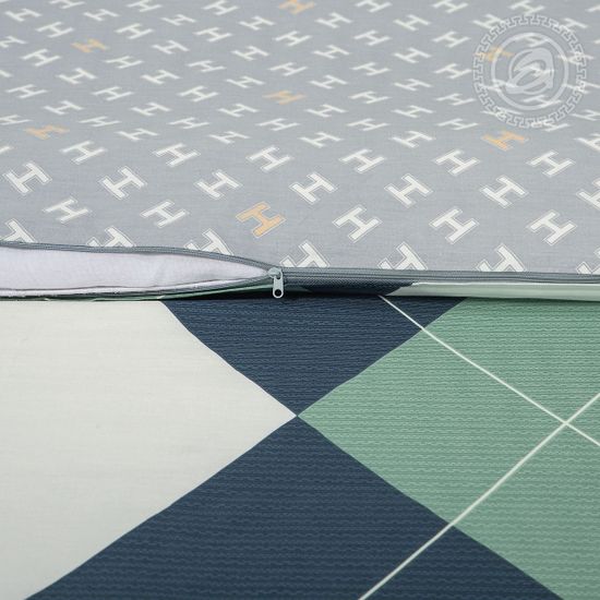 Семейный комплект постельного белья Фишер сатин